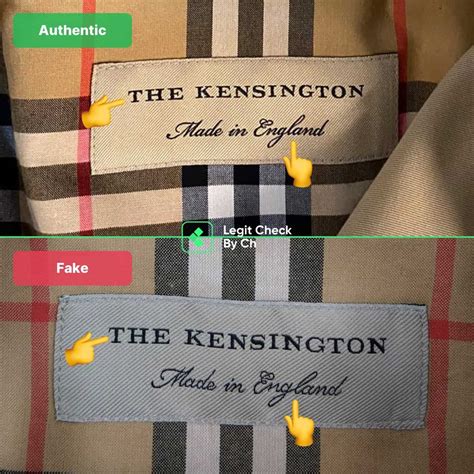 how to spot a fake burberry suit|burberry trench authenticity check.